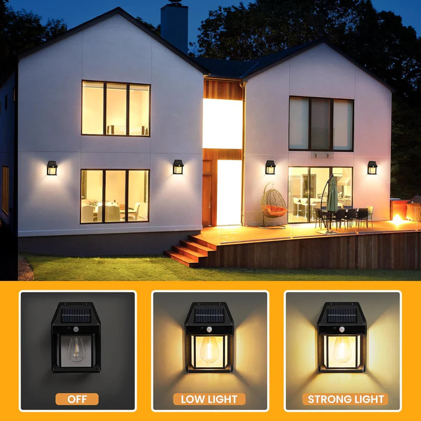 Solar Motion Sensor Light For Outdoor Wall | Gallery | Garage | Balcony