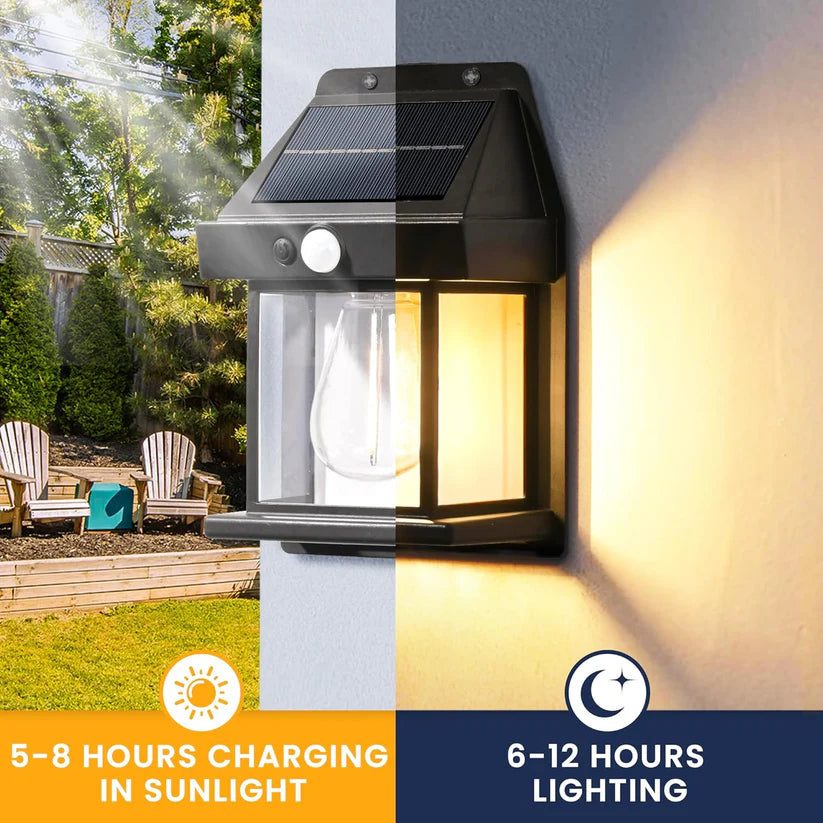 Solar Motion Sensor Light For Outdoor Wall | Gallery | Garage | Balcony