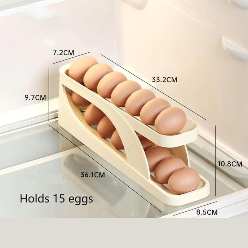 2 Layer Automatic Egg Dispenser | Efficiently Stores Up To 15 Eggs | Buy 1 Get 1 Free