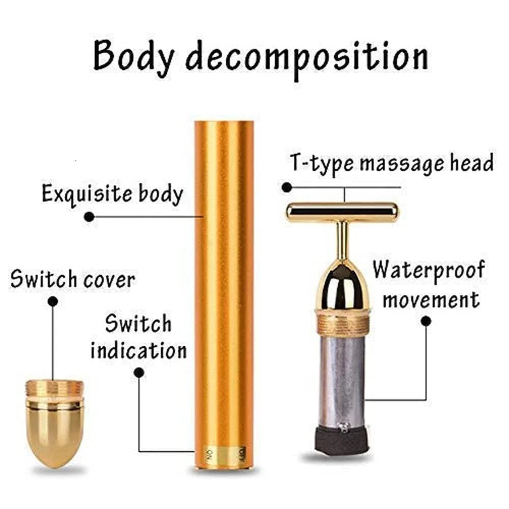 24K Electric Facial Massage Roller